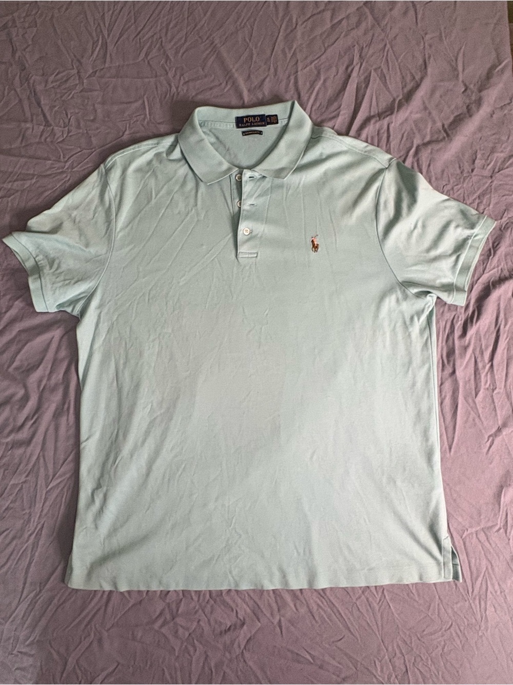 Polo by Ralph Lauren Men’s Mint Green Cotton Polo
